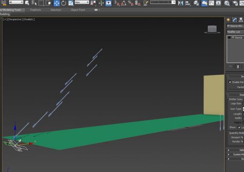 آموزش ساخت بارانی از پیکانها در تری دی مکس